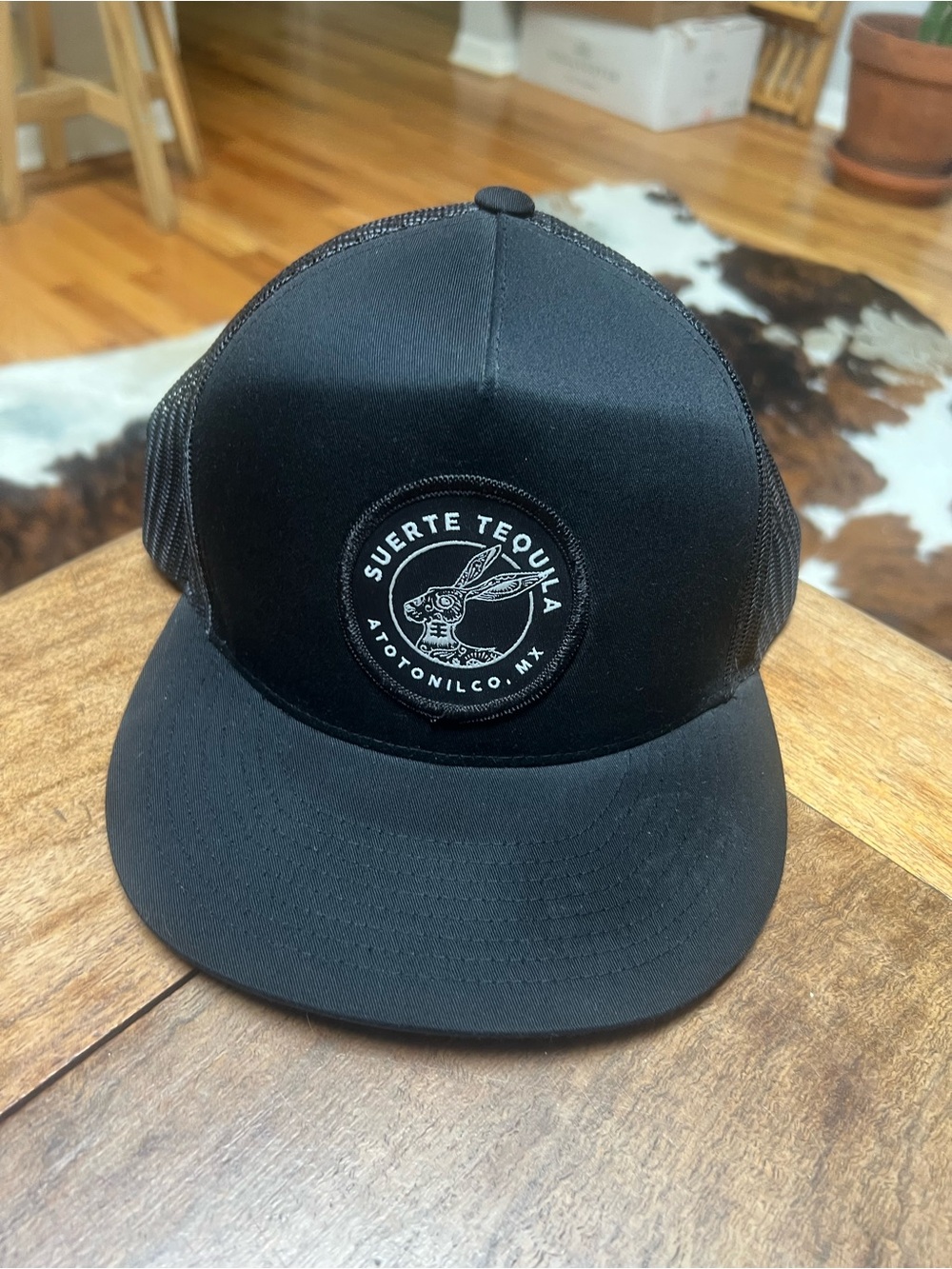 Suerte Tequila Black Trucker Hat
